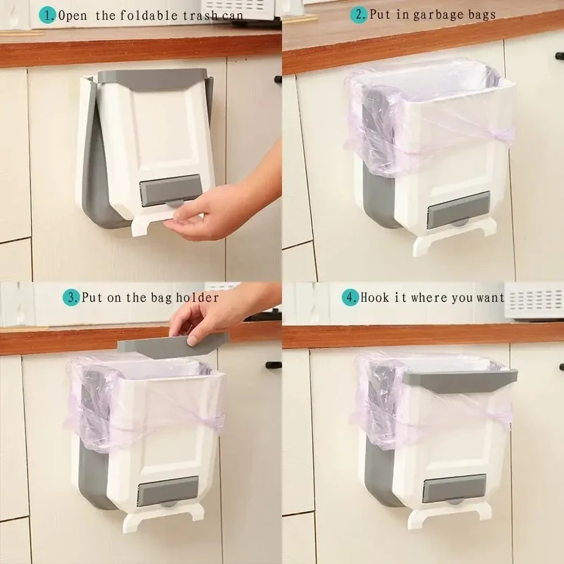 Wall‑Mounted Slim Collapsible  - Commercial Kitchen Bin review and price