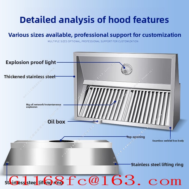 Stainless Steel Exhaust Hood f - Commercial Kitchen Hoods review and price