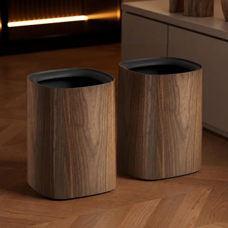 UFORU Modern Wood Grain Trash  - Commercial Kitchen Bin review and price